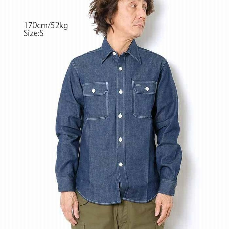 シュガーケーン ブルーデニム ワークシャツ Sugar Cane 9oz セルビッチデニム 長袖シャツ SC27852 新品 : sc27852 :  服の福助商店 - 通販 - Yahoo!ショッピング