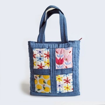 Boing Boing 窗景大托特包 肩背包 側背包 購物袋 大容量 多隔層 小紅帽與大野狼 手作 台灣製