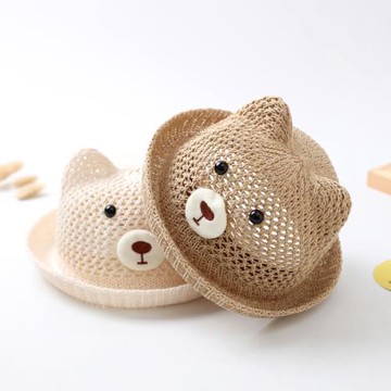 英國DGKP寶寶帽子夏季薄款可愛超萌嬰幼兒漁夫帽男孩遮陽帽