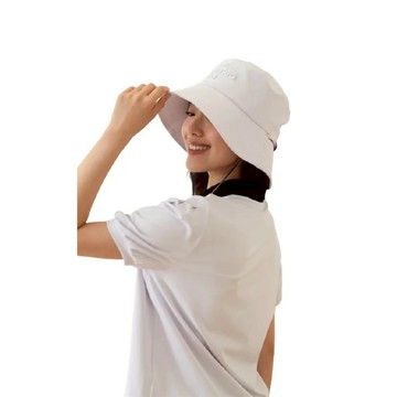 【海夫健康生活館】HOII授權 后益 mr. hosea ho 明星同款 調節式抽繩漁夫帽 白色