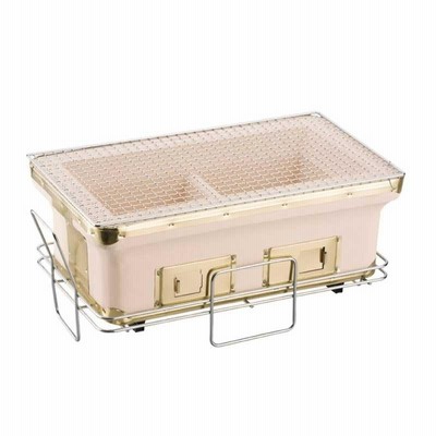 BUNDOK バンドック (BD-383) 長角七輪 大 アウトドア キャンプ バーベキュー 本格炭火調理 焼き魚 魚介類 焼き鳥 焼肉 炭火焼料理