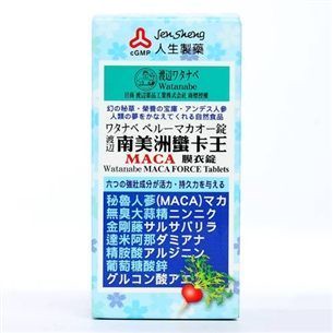 渡邊 南美洲蠻卡王MACA膜衣錠 80粒 [橘子藥美麗]