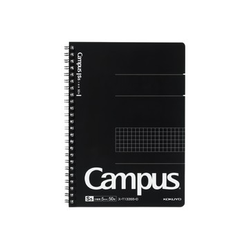 KOKUYO 國譽 Campus大人線圈點線筆記本  黑色  1本