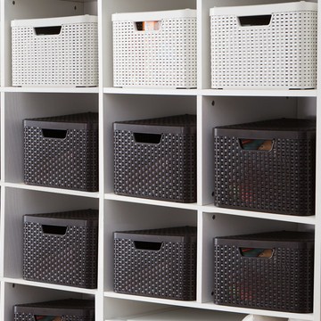 工廠直銷 編織籃 藤編籃 收納籃 收納箱塑料帶蓋零食兒童玩具衣服儲物盒整理筐書箱藤編型置物箱子特惠/開立發票 特價出 全館九折 售後保障 m1214