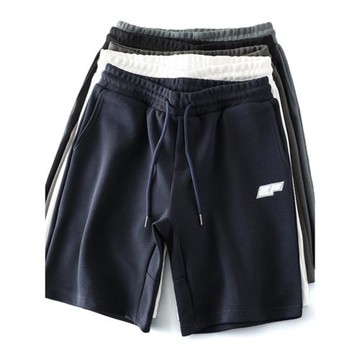 針織休閑運動短褲男夏季沙灘透氣男褲跑步健身五分褲外貿男裝褲子