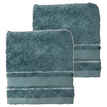 Gemini 双星毛巾 美國棉歐式典雅毛巾 棉紗 76 x 33cm  綠色  2條