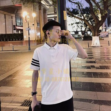 男休閒短袖翻領POLO衫學生黨T恤社會大碼潮半袖【繁星小鎮】