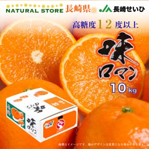 [予約 2023年 12月5日から12月20日のご納品] 味ロマン みかん 約 10kg 長崎県 JA長崎せいひ 高糖度 長崎 ミカン 高級 産地箱 上級品 冬ギ