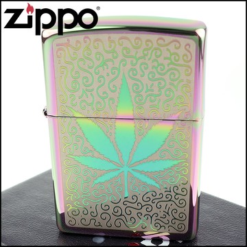 【ZIPPO】美系~Cannabis Design-大麻葉圖案打火機