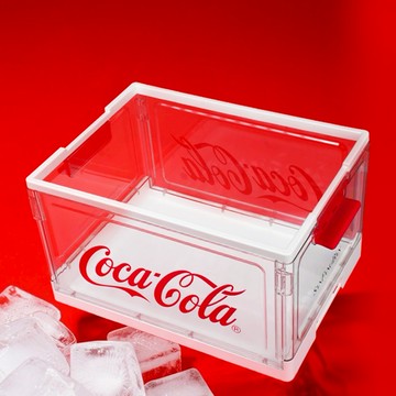 【Coca-Cola】可口可樂 Coca-Cola 品牌經典折疊收納箱 美式復古多用途露營置物箱
