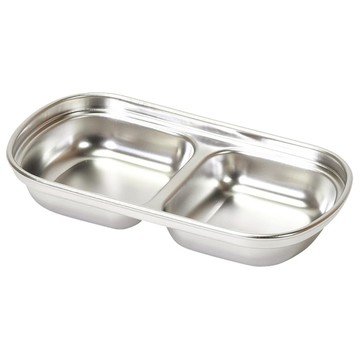 珍珠金屬 中華居家系列 不鏽鋼分隔醬料碟 2件組 HC-297  1組