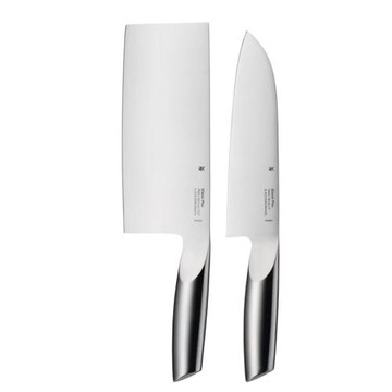 德國WMF福騰寶Classic Plus全不銹鋼一體多用刀菜刀刀具2件套