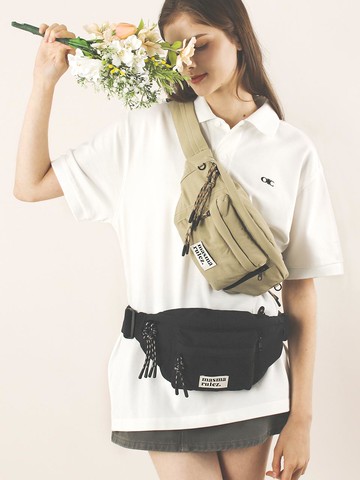 Mama Sling Waist Bag [Khaki Beige]