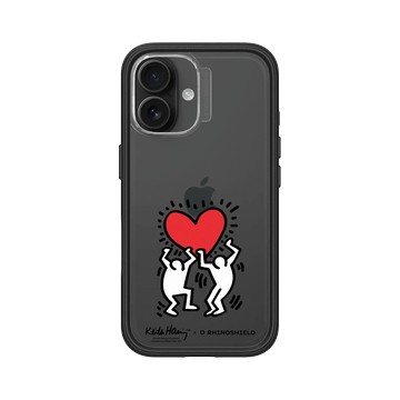 iPhone 16 Mod NX 黑 - Keith Haring - 愛心