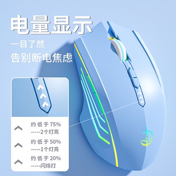 滑鼠靜音可充電辦公人體工學電競游戲筆記本臺式電腦通用