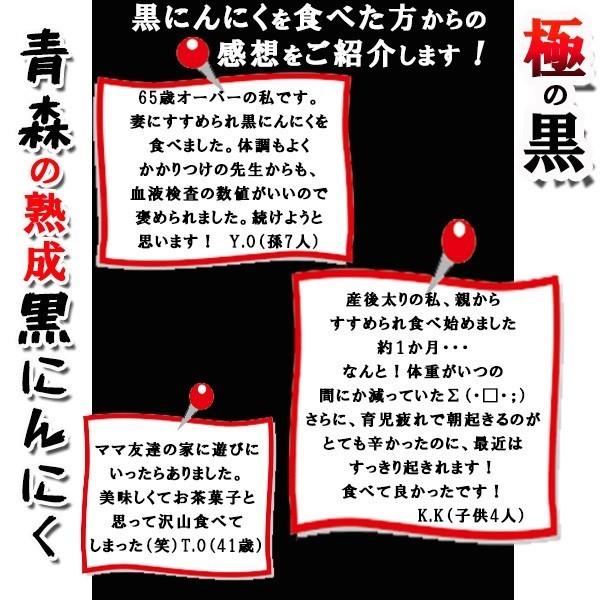 黒にんにく 青森 6片入 3袋 　 熟成黒にんにく 極黒 黒ニンニク お試し メール便