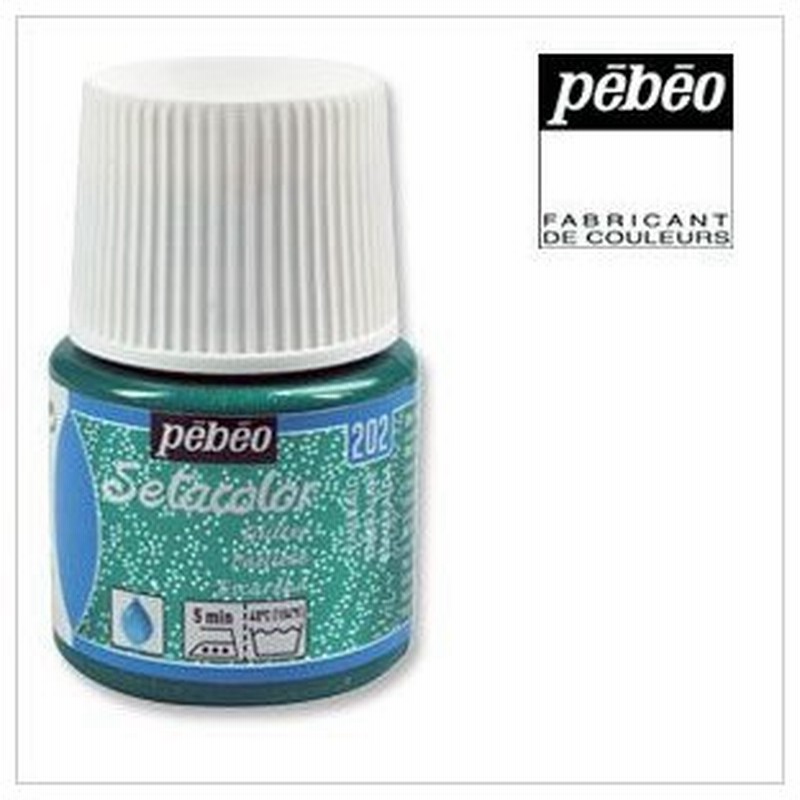 Pebeo ペベオ セタカラー 布用絵具 グリッター ラメ入り透明色 2 エメラルド 45ml 通販 Lineポイント最大0 5 Get Lineショッピング