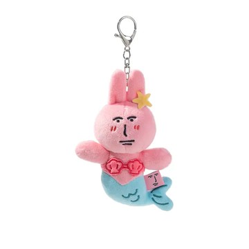 My friend rabbit｜粉紅兔子毛絨掛件(美人魚)