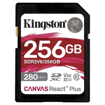Kingston 金士頓 Canvas React Plus SDXC 記憶卡 SDR2V6  1個  256GB