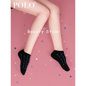 Polo夏季超薄星星女ins襪子