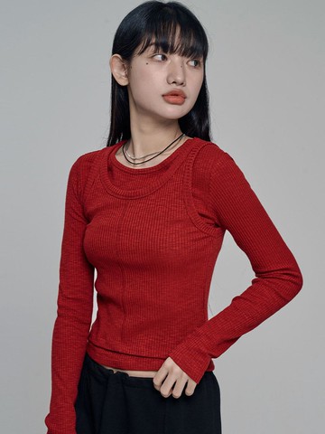Sure Long Sleeve T-shirt [Red]