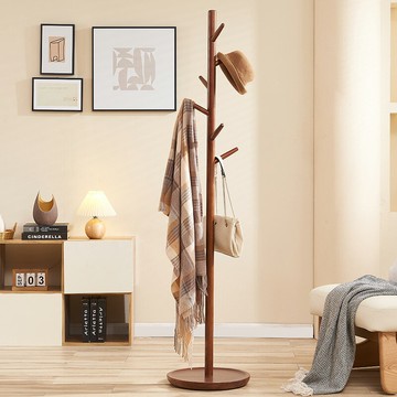 免運 吊衣架 實木衣架落地臥室衣帽架房間白蠟木掛衣架客廳立式簡易家用衣服架