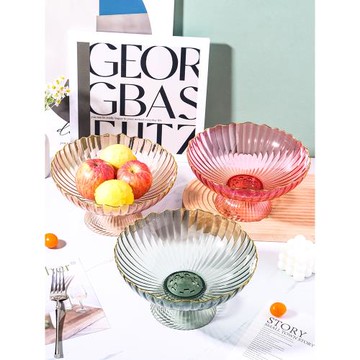 創意瀝水輕奢果盤客廳家用水果盤干果盤果盆時尚高顏值糖果零食盤