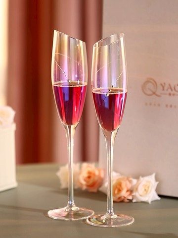 BSD葡萄紅酒杯水晶香檳杯高腳杯子創意藝術個性ins套裝北歐家用