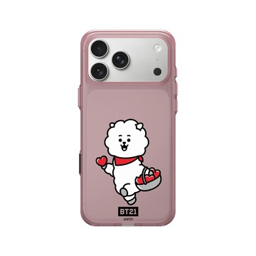 iPhone 17 Pro Max Clear (相機按鈕) 晶醺玫 - BT21 - RJ for You