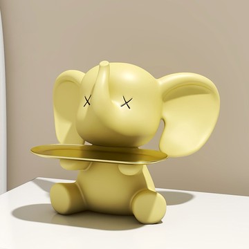 快速出貨🧡【COZY PLUS+】輕奢簡約小飛象舉手托盤擺件 DEC22#CP0287 潮玩 生日禮物 開業禮物 喬遷禮物 交換禮物 聖誕禮物