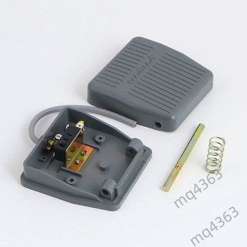 【台灣出貨】腳踏開關 腳踏開關TFS-201踏板腳踩VFS201帶線2M10CM 220V380V一開一閉銀點
