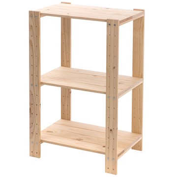 特力屋 松木可調整三層架 59x37x90cm