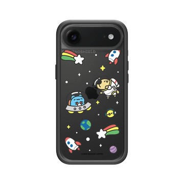 iPhone Air Mod NX -邊框背蓋組合 (相機按鈕) 黑 - 貓貓蟲咖波 Bugcat Capoo - 咖波宇宙探險