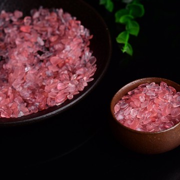天然紅色熔煉石碎石  水晶消磁擺件 工藝品