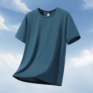 冰絲短袖T恤 男 大尺碼12XL 吸濕排汗 透氣涼感 寬鬆休閒運動短袖上衣 涼感短袖 冰絲衣 速乾短袖