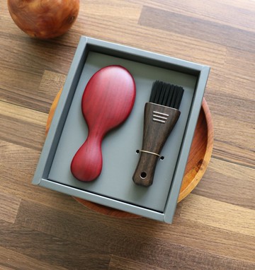 【樹比禮盒】遠紅外線專利紫羅蘭/ 水曲柳黃金梳禮盒