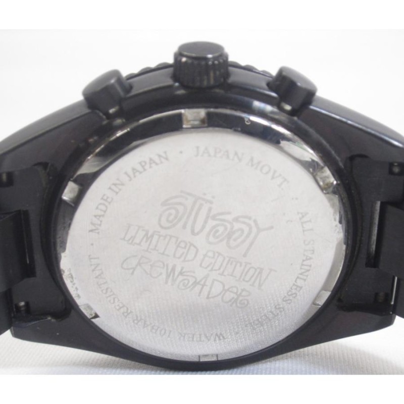 Stussy ステューシー クロノグラフ Crewsader 09FSP01039 腕時計