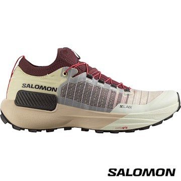 Salomon S/LAB GENESIS 野跑鞋 香草白/巧克力/黑