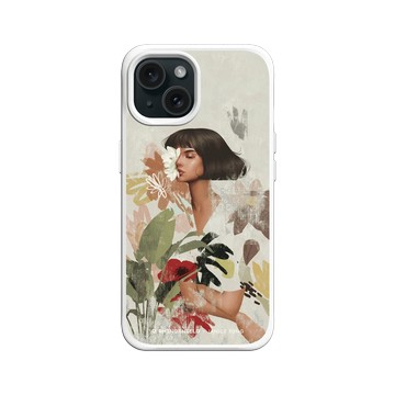 iPhone 15 SolidX 白 - Janice Sung - Flora 2 花叢