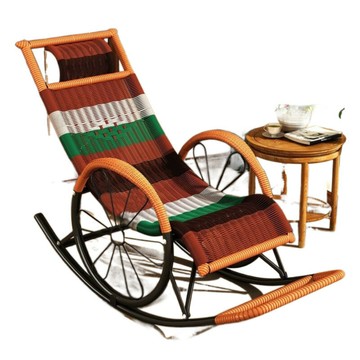 四季爆款搖椅成人藤編坐睡兩用午睡客廳懶人搖椅躺椅搖椅便宜批發[010209DD]