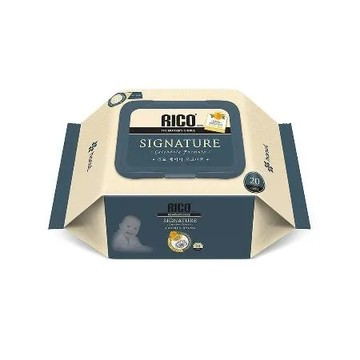 韓國 RICO baby 金盞花有機天然特厚款濕紙巾(Signature-有蓋20抽)-36入