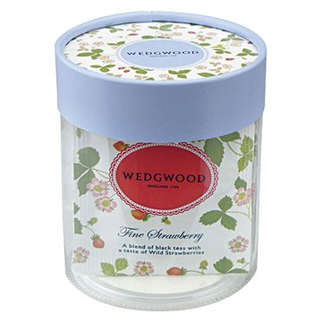 日本WEDGWOOD英式精品茶包組合草莓茶早餐茶野餐茶婚禮小物英式下午茶禮盒附圓形收納禮盒36入款現貨