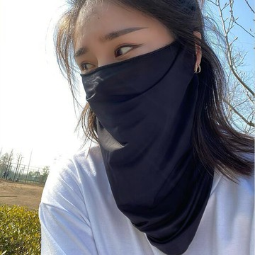 防曬面罩 全臉防曬 護頸遮陽 冰絲透氣 掛耳式 男女適用 騎車防曬 戶外防曬