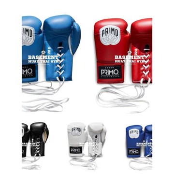 泰國Primo 真皮綁帶手套 泰拳散打格斗訓練拳套 男女同款