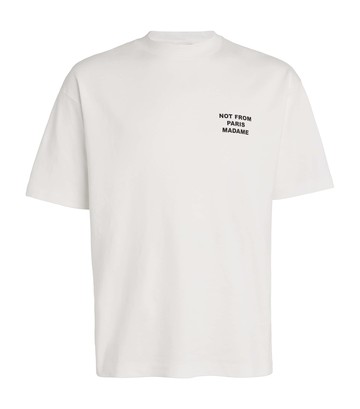 Drôle De Monsieur Cotton Slogan T-Shirt