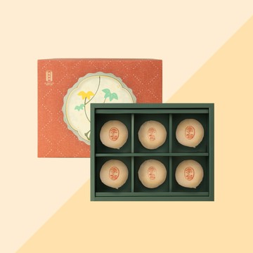 【六入禮盒B款】綠豆椪李白6入｜舊振南
