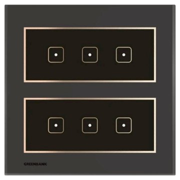 GREENBANK 綠銀 G-Switch T1 無線智能六開關 石墨色 Apple HomeKit 台灣專用規格  1個