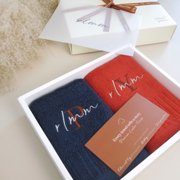 【香港毛巾品牌】客製化繡名毛巾 方巾 面巾 浴巾 100%美國棉製造