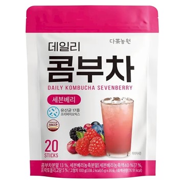 Danongwon 乳酸菌康普茶，口感清爽，健康碳酸，低糖低卡，適合上班隨身攜帶  5g  20包  1袋