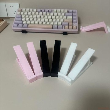 闆娘推薦🌈臺式電腦斜坡展示架鍵盤一體增高架可打字款桌面鍵盤斜面增高架子